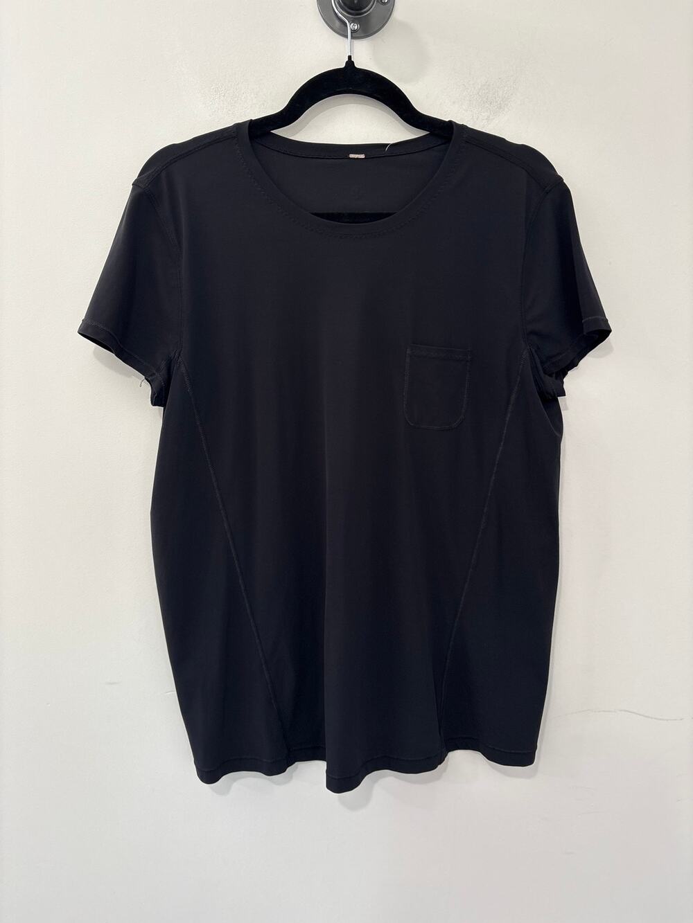 Lululemon Short Sleeve Tee Top Black Size 12